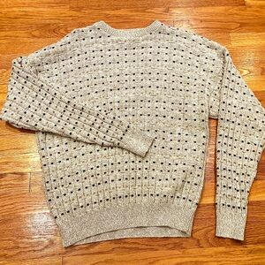 Men's Croft and Barrow Gray Patterned knit Sweater